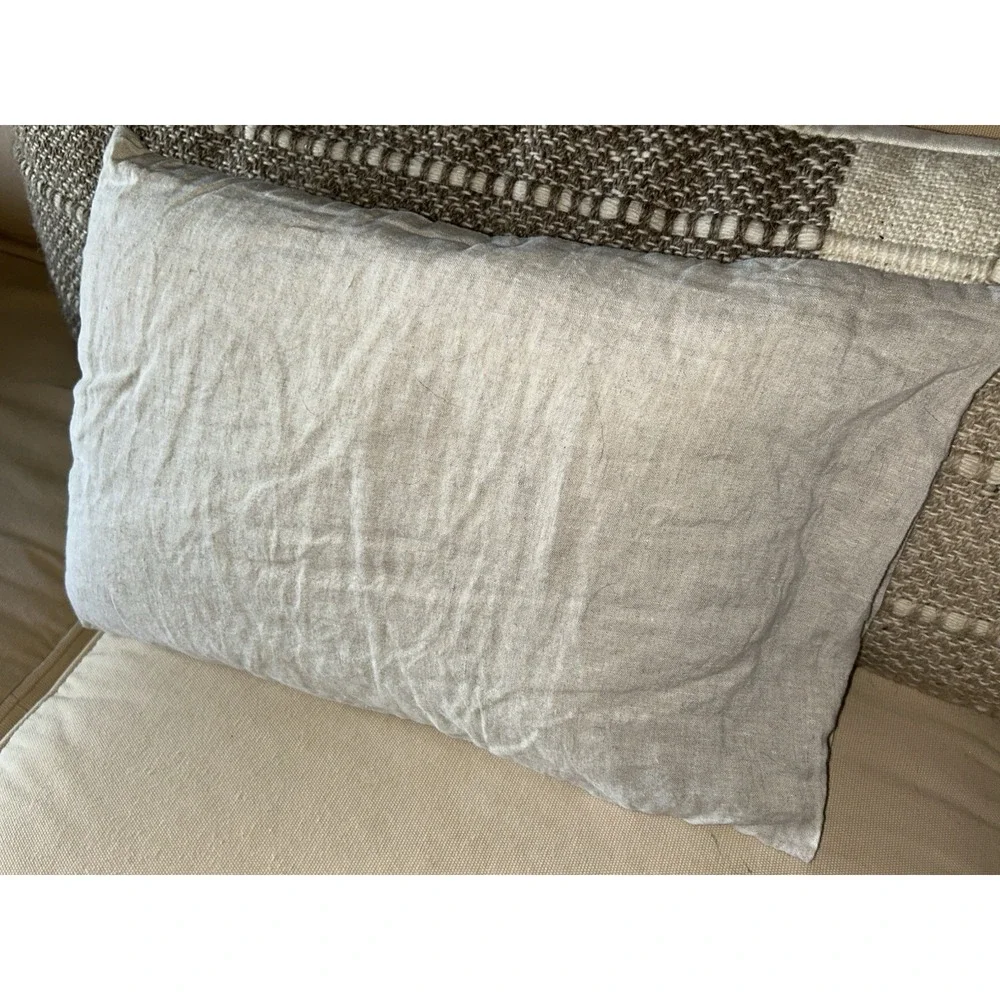 restoration hardware baby & child organic linen pillow (includes insert)